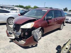 Salvage cars for sale from Copart Sacramento, CA: 2005 Toyota Sienna CE