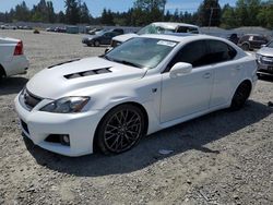 Salvage cars for sale at Graham, WA auction: 2010 Lexus IS F