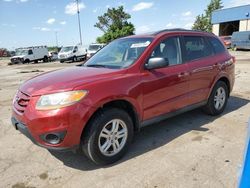 Salvage cars for sale from Copart Woodhaven, MI: 2010 Hyundai Santa FE GLS
