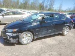 Salvage cars for sale at Leroy, NY auction: 2015 Honda Civic LX