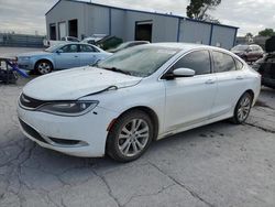 Salvage cars for sale at Tulsa, OK auction: 2015 Chrysler 200 Limited