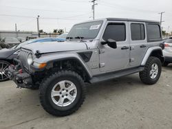 Vehiculos salvage en venta de Copart Los Angeles, CA: 2020 Jeep Wrangler Unlimited Sahara
