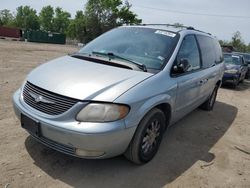 Salvage cars for sale from Copart Baltimore, MD: 2001 Chrysler Town & Country LXI