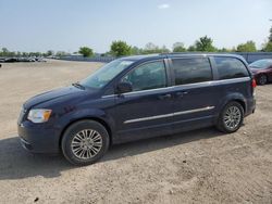 Salvage cars for sale from Copart London, ON: 2013 Chrysler Town & Country Touring L