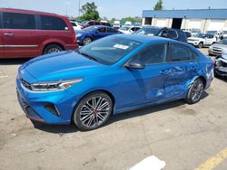 Salvage cars for sale at Woodhaven, MI auction: 2022 KIA Forte GT