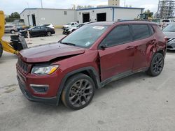 Jeep Compass salvage cars for sale: 2021 Jeep Compass 80TH Edition