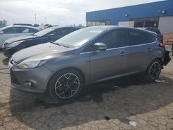 Salvage cars for sale at Woodhaven, MI auction: 2012 Ford Focus Titanium