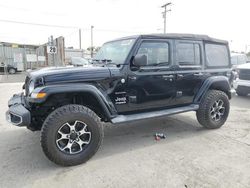 Jeep salvage cars for sale: 2018 Jeep Wrangler Unlimited Sahara