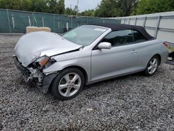 Salvage cars for sale from Copart Riverview, FL: 2007 Toyota Camry Solara SE