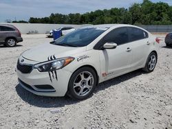 Salvage cars for sale from Copart New Braunfels, TX: 2015 KIA Forte LX