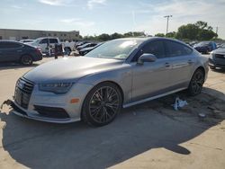 Salvage cars for sale at Wilmer, TX auction: 2017 Audi A7 Premium Plus