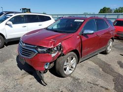 Salvage cars for sale from Copart Mcfarland, WI: 2019 Chevrolet Equinox Premier