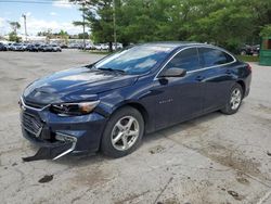 Chevrolet salvage cars for sale: 2018 Chevrolet Malibu LS