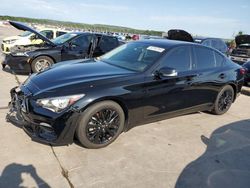 Salvage cars for sale at Grand Prairie, TX auction: 2021 Infiniti Q50 Luxe