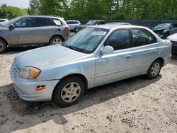 Salvage cars for sale from Copart Candia, NH: 2005 Hyundai Accent GL