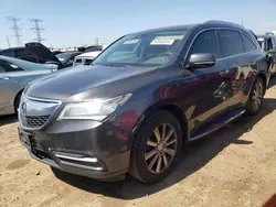 Salvage cars for sale at Elgin, IL auction: 2016 Acura MDX Advance