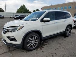 Salvage cars for sale at Brighton, CO auction: 2017 Honda Pilot Touring