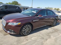 Salvage cars for sale at Orlando, FL auction: 2017 Lincoln Continental Select