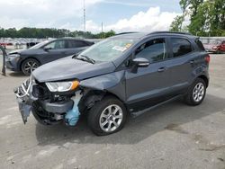 Salvage cars for sale at Dunn, NC auction: 2021 Ford Ecosport SE