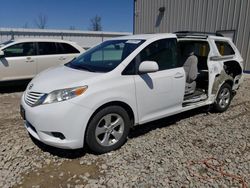 Salvage cars for sale at Appleton, WI auction: 2016 Toyota Sienna LE