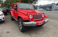Salvage cars for sale at Portland, OR auction: 2018 Jeep Wrangler Unlimited Sahara