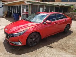 Hyundai Elantra Limited Vehiculos salvage en venta: 2022 Hyundai Elantra Limited