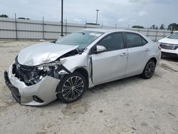 Salvage cars for sale at Lumberton, NC auction: 2016 Toyota Corolla L