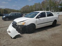 Salvage cars for sale from Copart North Billerica, MA: 2003 Toyota Corolla CE