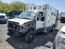 Salvage trucks for sale at Grantville, PA auction: 2017 Ford Econoline E350 Super Duty Cutaway Van