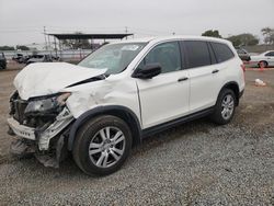 Honda Pilot lx salvage cars for sale: 2018 Honda Pilot LX