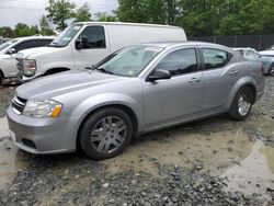 Salvage cars for sale at Waldorf, MD auction: 2013 Dodge Avenger SE