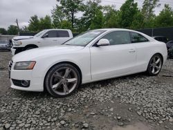Salvage cars for sale at Waldorf, MD auction: 2009 Audi A5 Quattro
