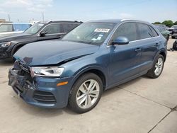 Salvage cars for sale at Grand Prairie, TX auction: 2016 Audi Q3 Premium Plus
