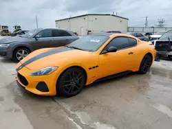 Salvage cars for sale at Haslet, TX auction: 2018 Maserati Granturismo S