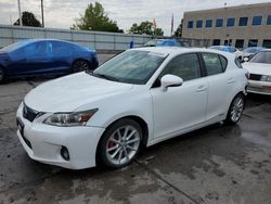 Salvage cars for sale from Copart Littleton, CO: 2013 Lexus CT 200