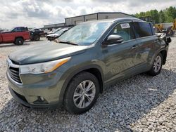 Salvage cars for sale at Wayland, MI auction: 2014 Toyota Highlander XLE