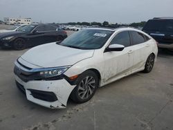 Salvage cars for sale at Grand Prairie, TX auction: 2016 Honda Civic EX