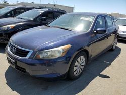 Salvage cars for sale from Copart Martinez, CA: 2008 Honda Accord LX