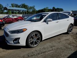 Salvage cars for sale at Spartanburg, SC auction: 2019 Ford Fusion Titanium