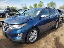 Salvage cars for sale from Copart Elgin, IL: 2021 Chevrolet Equinox Premier