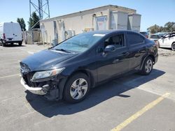 Salvage cars for sale at Hayward, CA auction: 2013 Honda Civic LX
