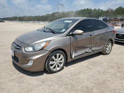 Salvage cars for sale at Greenwell Springs, LA auction: 2012 Hyundai Accent GLS