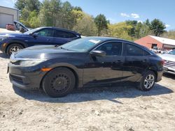 Salvage cars for sale at Mendon, MA auction: 2016 Honda Civic LX