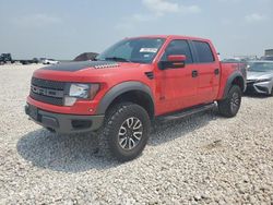 Salvage cars for sale from Copart New Braunfels, TX: 2012 Ford F150 SVT Raptor