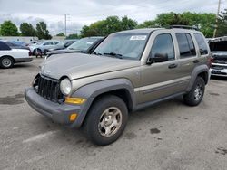 Salvage cars for sale from Copart Moraine, OH: 2007 Jeep Liberty Sport
