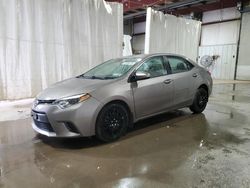 Salvage cars for sale from Copart Central Square, NY: 2016 Toyota Corolla L