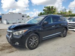 Salvage cars for sale from Copart Opa Locka, FL: 2014 Infiniti QX60