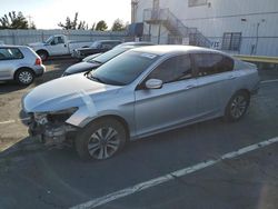Salvage cars for sale from Copart Vallejo, CA: 2013 Honda Accord LX