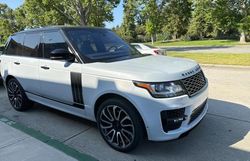 Land Rover Range Rover Supercharged salvage cars for sale: 2017 Land Rover Range Rover Supercharged