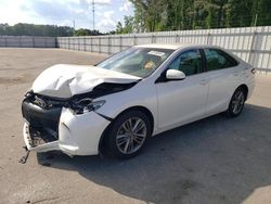 Salvage cars for sale at Dunn, NC auction: 2016 Toyota Camry LE